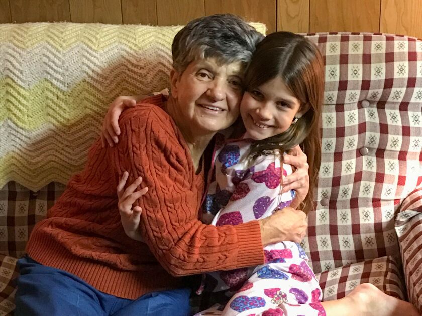 Dora Fronczak with her granddaughter Emma.