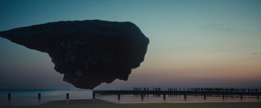 An alien spaceship prepares to take on passengers in “Captive State.” | Focus Features