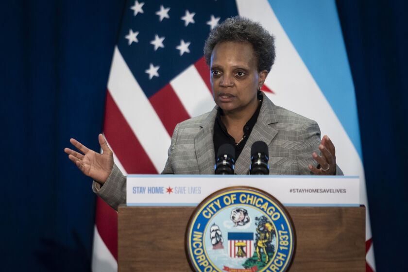 Long-term recovery from the coronavirus pandemic will also create “a whole new class of jobs” that help the public feel safe, Mayor Lori Lightfoot said Tuesday.