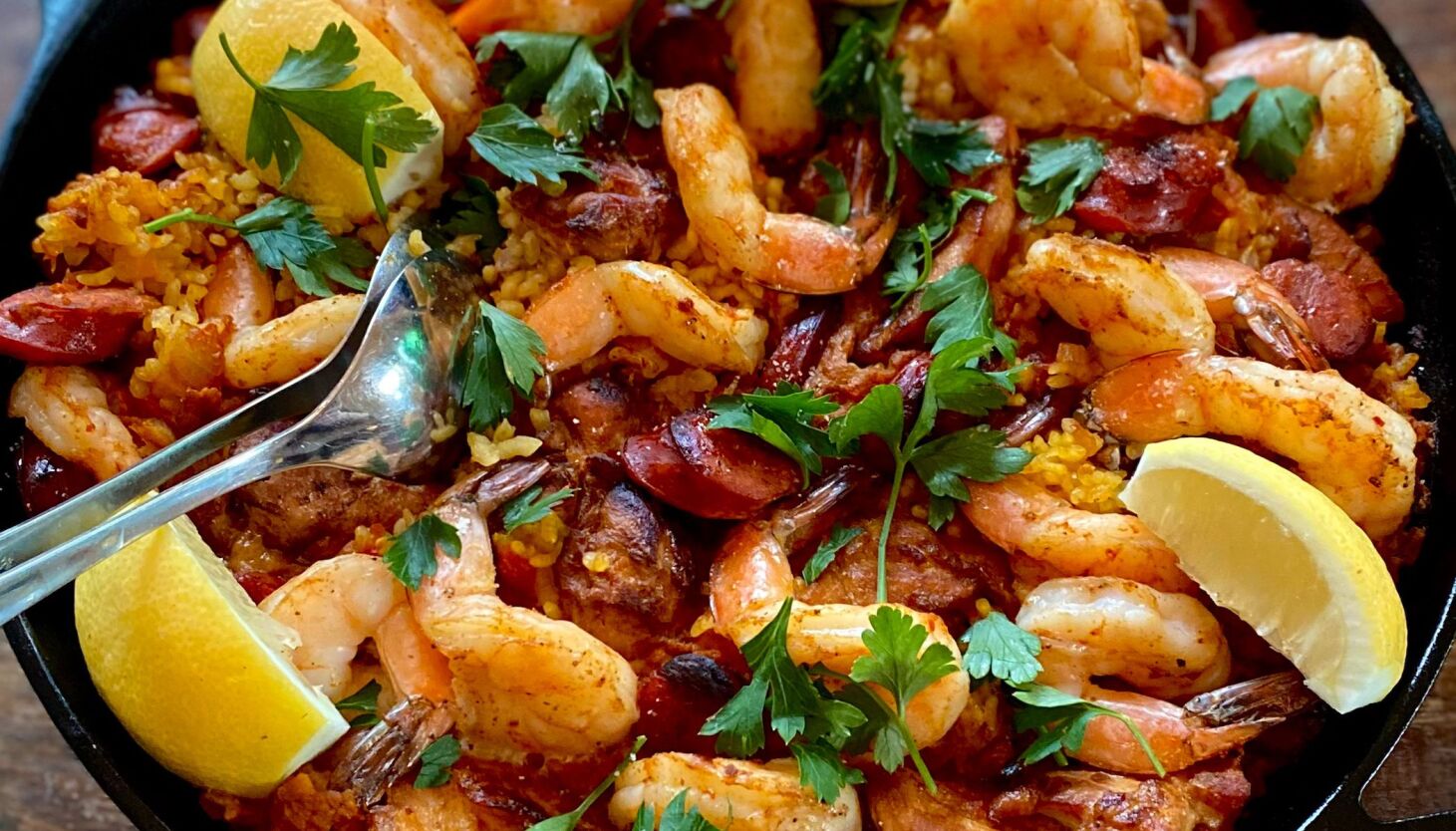 NextImg:End-of-summer paella is a delicious meal cooked on the grill or the stovetop