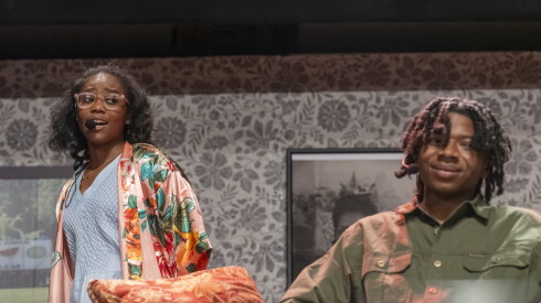 Semaj Jackson and LeShawn Johnson in "The Piano Lesson"