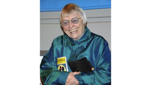 Actor Pat Carroll attends the Broadway opening of “The Little Mermaid” in 2008, in New York. Carroll, a comedic television mainstay for decades, Emmy-winner for “Caesar’s Hour” and the voice Ursula in “The Little Mermaid,” died July 30, 2022. She was 95.