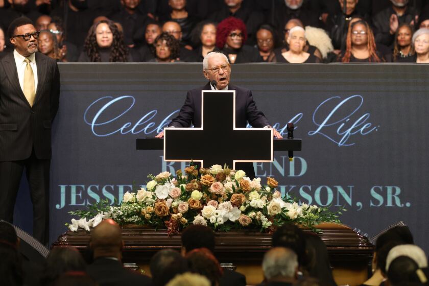 Rabbi Steven Jacobs speaks at the House of Hope service