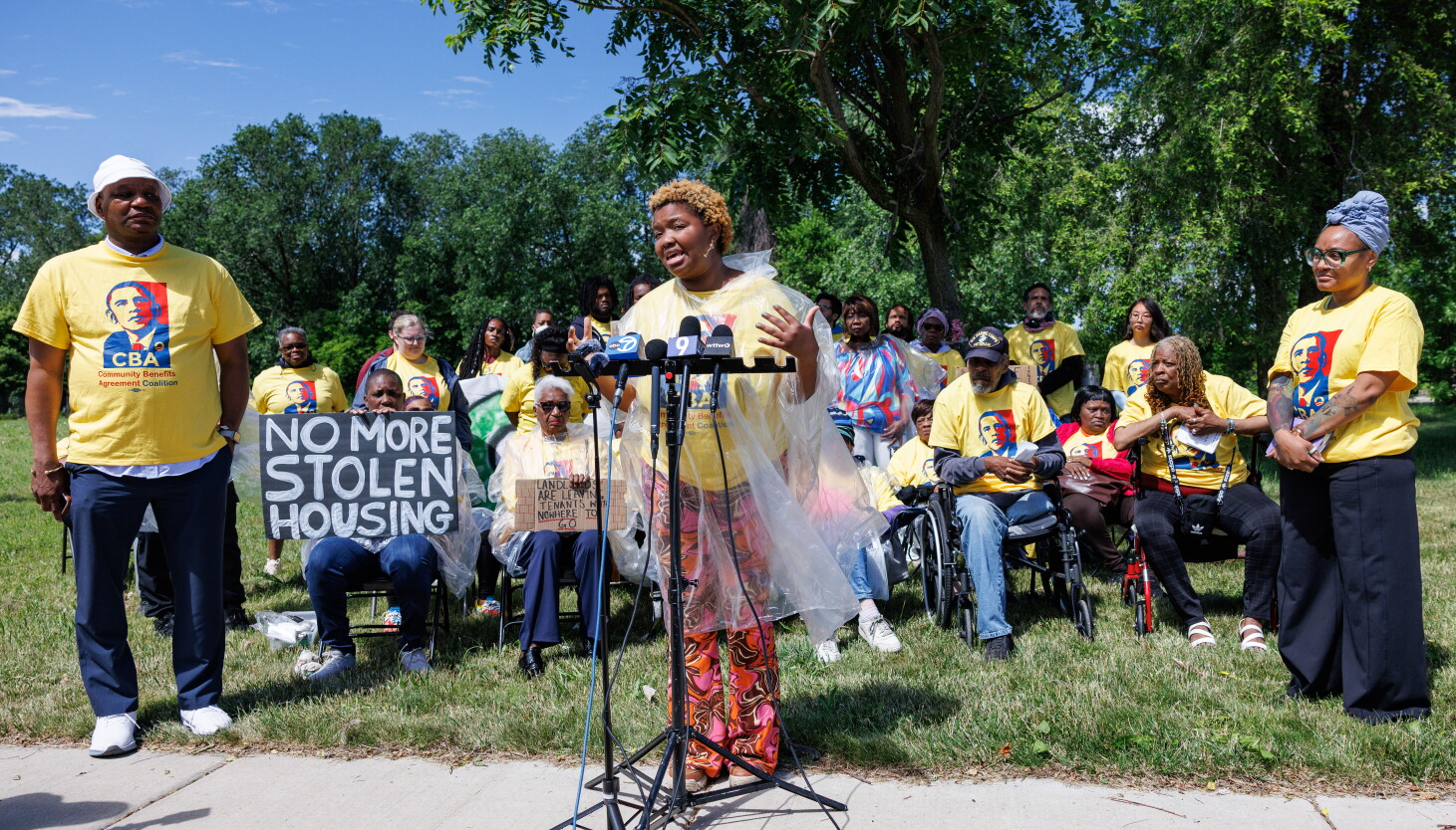 How well has Chicago protected residents near the Obama Center from getting pushed out?