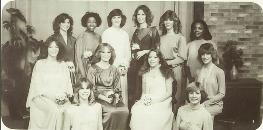 High school yearbook photo of senior class president Lori Lightfoot (top row, right) in Massillon, Ohio. | Provided photo