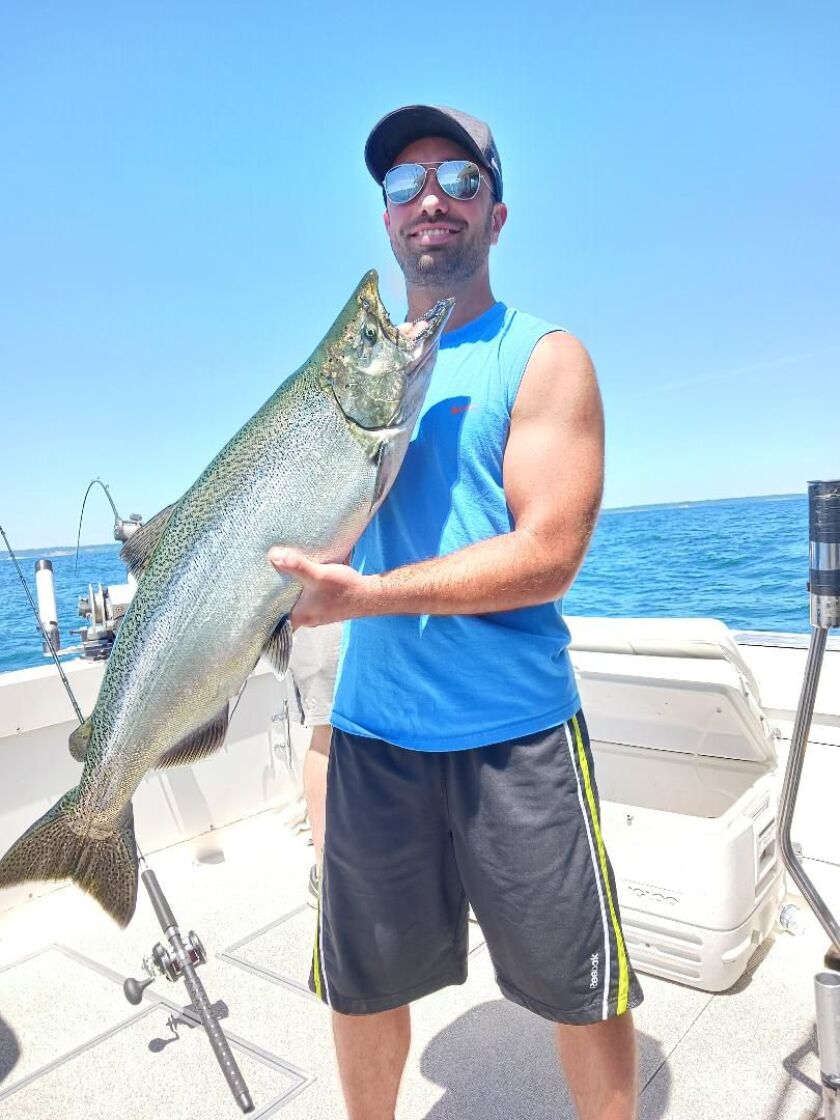 John Ciscato with a nice Chinook from Port Washington, Wis. Provided photo