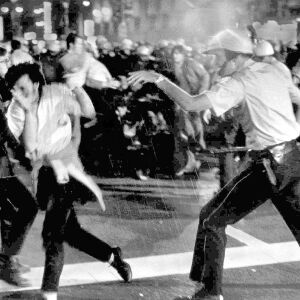 Chicago Police come at crowds with nightsticks and tear gas as they try to break up protests. | Sun-Times file