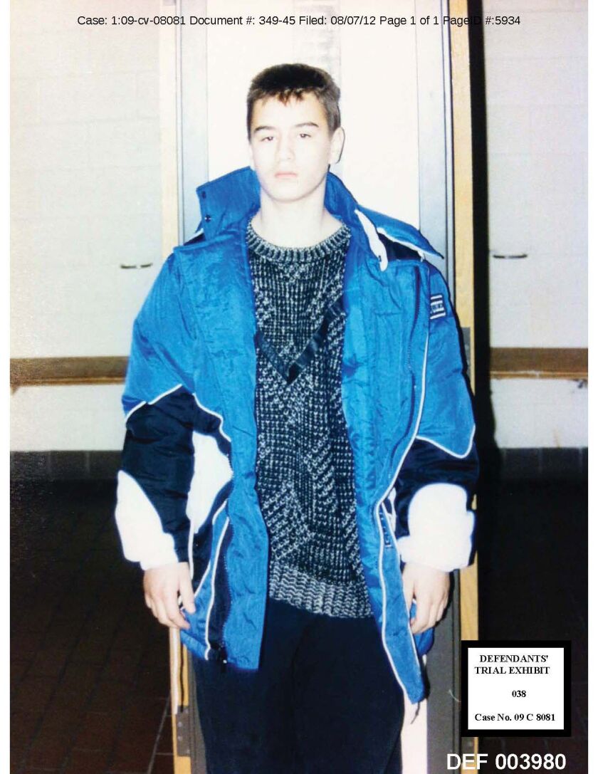 Thaddeus “TJ” Jimenez in police lineup photo at 13.