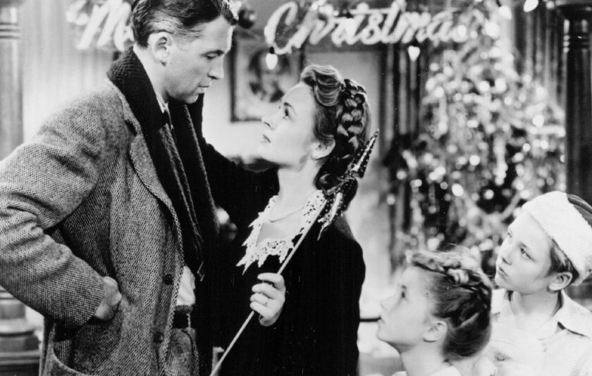 George Bailey and his family in the 1946 Christmas film classic “It’s a Wonderful Life.” | NBC Photo/Republic Pictures