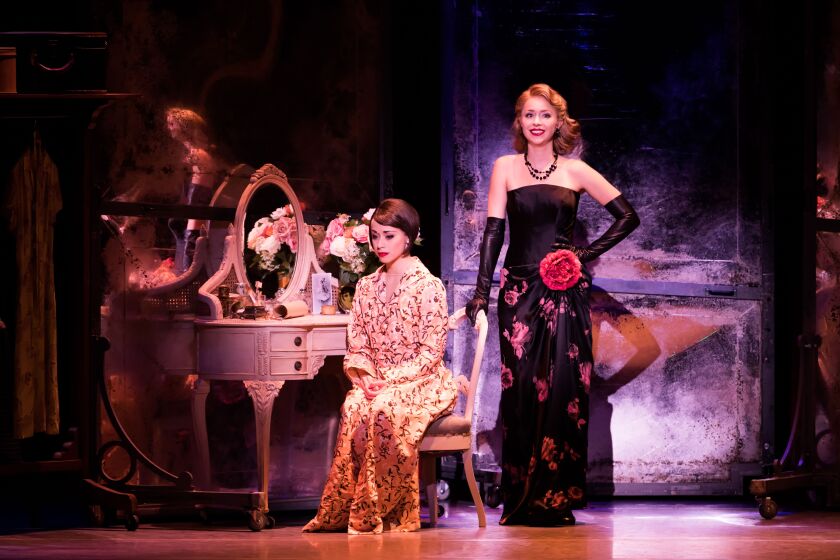 Sara Esty plays Lise Dassin and Emily Ferranti plays Milo Davenport in “An American in Paris.” | Matthew Murphy