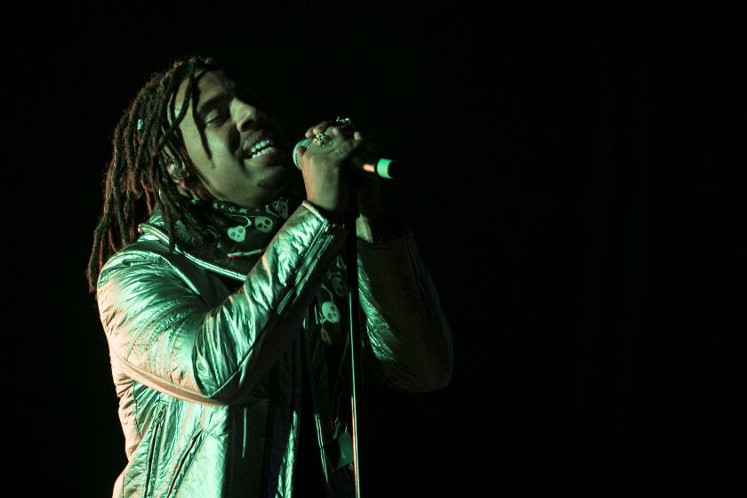 Vic Mensa performs on day one of Riot Fest in Douglas Park, Sept. 15, 2017. | Ashlee Rezin/Sun-Times