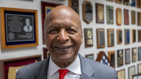 Retiring Secretary of State Jesse White at his office in the Thompson Center in downtown Chicago on December 2, 2022. 
