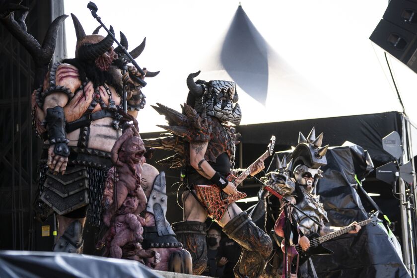 Gwar performs on Day 3 of Riot Fest in Douglass Park, Saturday afternoon, Sept. 18, 2021.