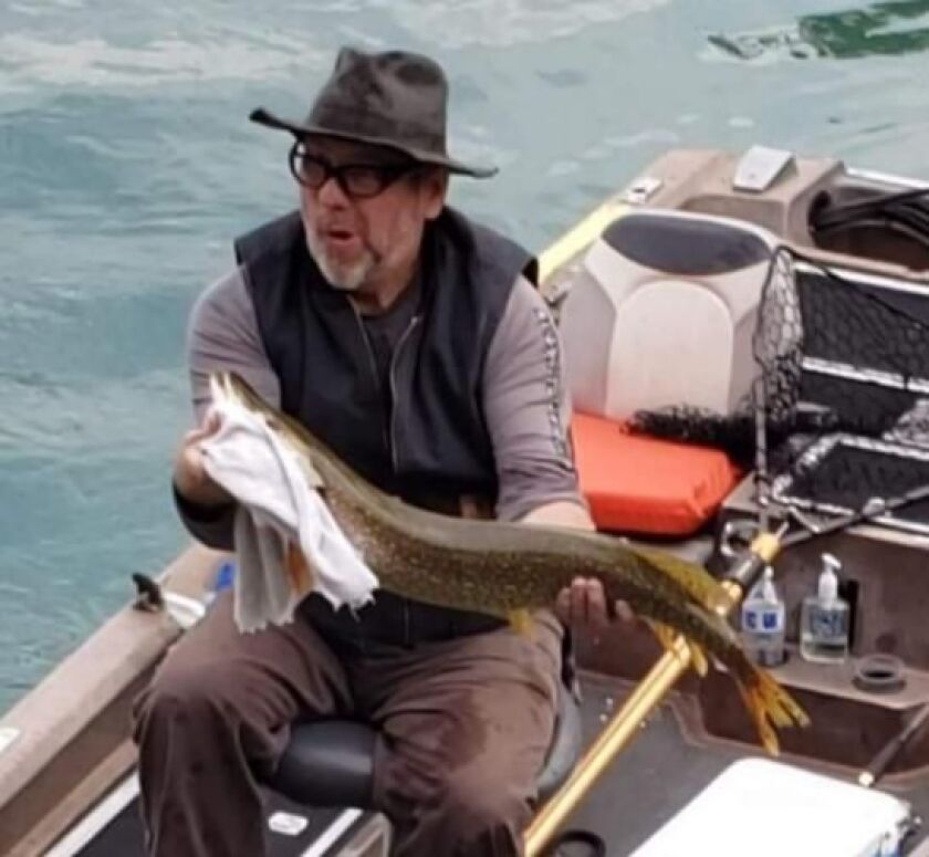 Jeff Nolan with a northern pike from the Chicago River system. Provided photo