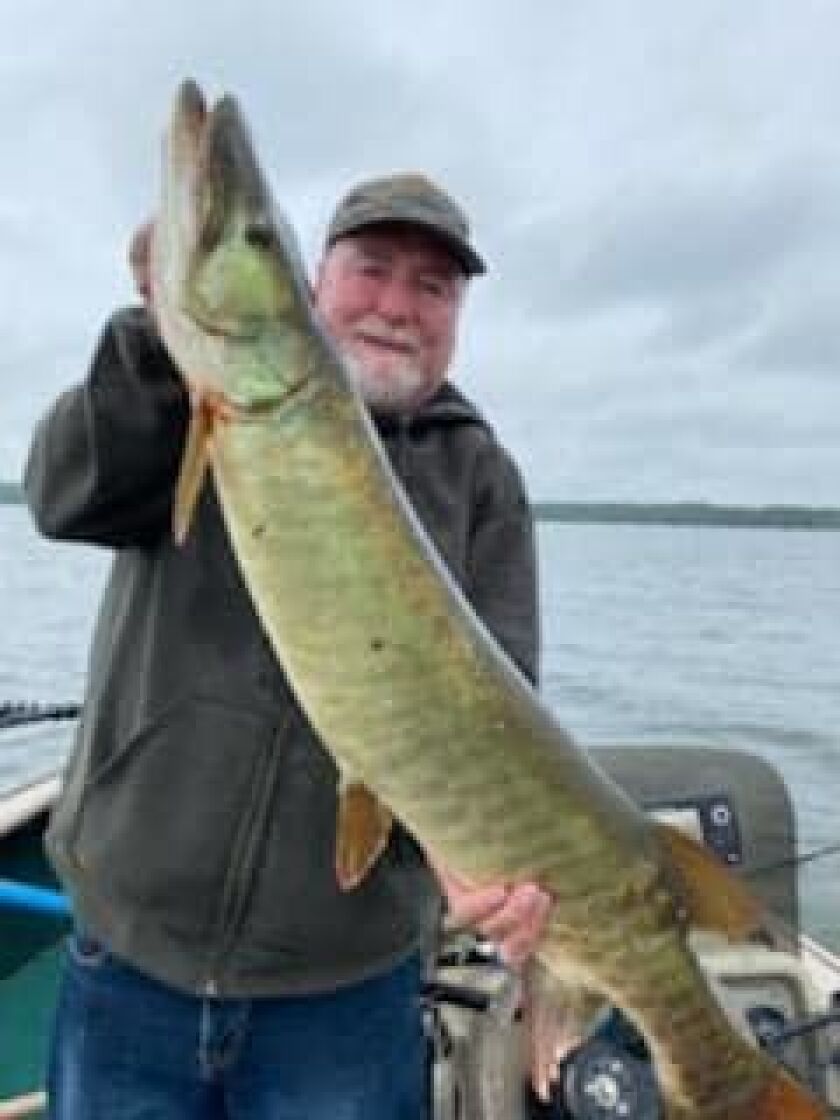 Michael Malmquist with a big muskie from northern Wisconsin. Provided photo