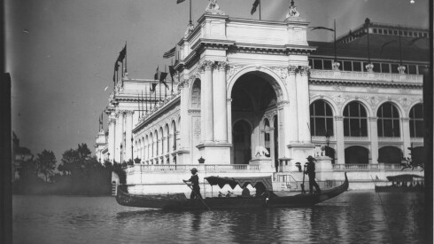 Gondola in the lagoon at the World's Columbian Exposition