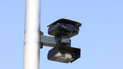 A speed camera at 3358 South Ashland Avenue in Mckinley Park, Thursday, Aug. 28, 2025.
