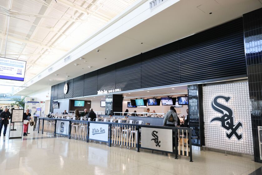A Chicago White Sox Bar and Grill that is part of the new Central Market area at Midway International Airport, Wednesday, Nov. 29, 2023.