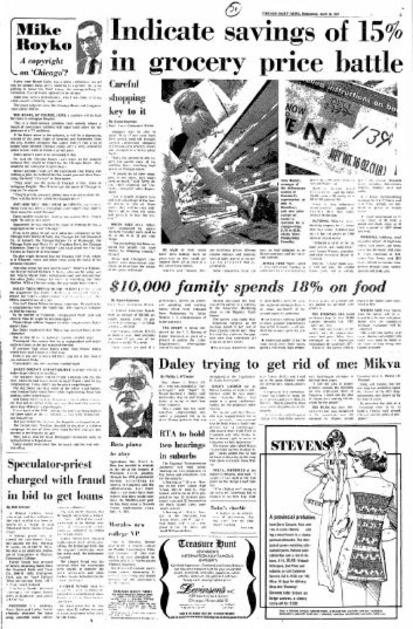 Page 3 of the April 16, 1975 Chicago Daily News.