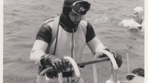 Ralph exiting water in scuba gear.jpg