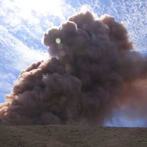 A plume of ash rises from the Puu Oo vent on Hawaii’s Kilaueaa Volcano. | U.S. Geological Survey via AP