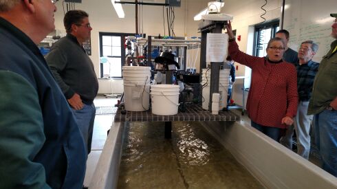 A file photo of an earlier chance to visit the Urban Stream Research Center, which has a rare public tour on Saturday.