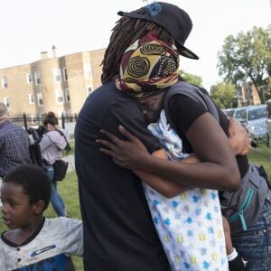 Vigil for Maurice Granton Jr., who was fatally shot by Chicago Police. | Rick Majewski/For the Sun-Times