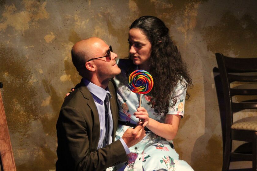 Chris Chmelik (left) and Cruz Gonzalez-Cadel in the Steep Theatre production of Cordelia Lynn’s play, “Lela & Co.” | Gregg Gilman