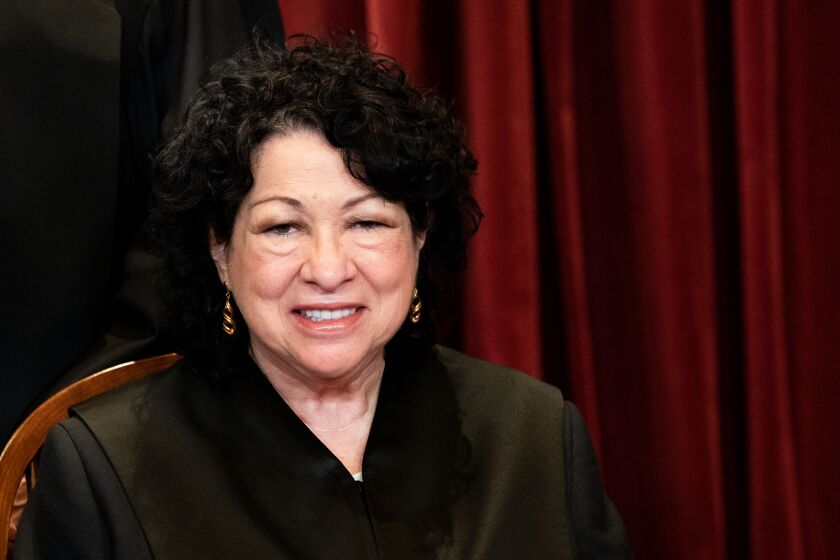 Supreme Court Justice Sonia Sotomayor.
