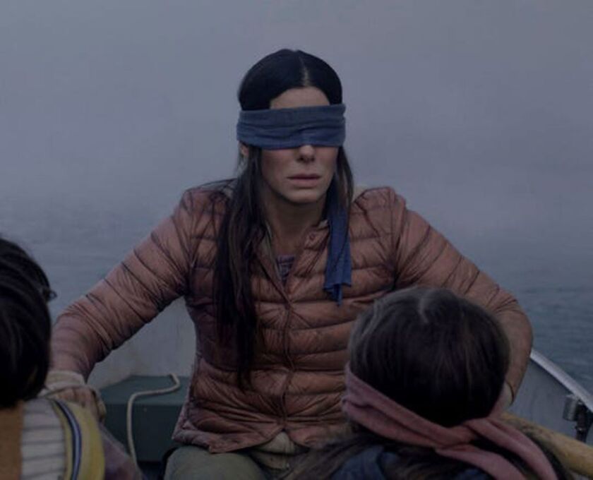 Sandra Bullock starred in the film “Bird Box,” based on the novel by Josh Malerman.