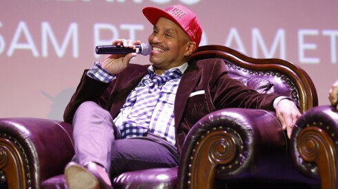 GARY, INDIANA - APRIL 13: Marlon Jackson speaks onstage at the Q&A after the special hometown screening of Lionsgate's "Michael" on April 13, 2026 in Gary, Indiana. (Photo by Brian Ach/Getty Images for Lionsgate) ORG XMIT: 776483242