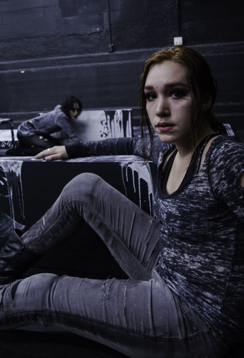 Madeline Whitesell (foreground) and Diana Gardner in “The Well.” | Tianshu Zhao