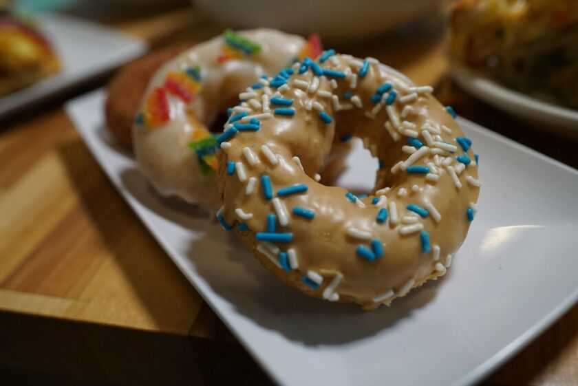 Doughnuts made at Smack Dab restaurant in Rogers Park. 