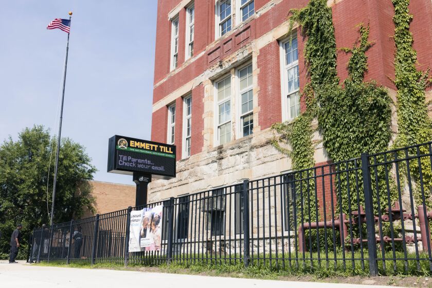 Emmett Till Academy at 6543 S. Champlain Ave. in the Woodlawn neighborhood. 