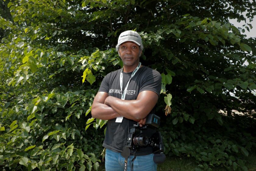 Filmmaker Charles Perry, who has been documenting Black cowboys in the United States, including the Broken Arrow Horseback Riding Club and its annual rodeo in Chicago.