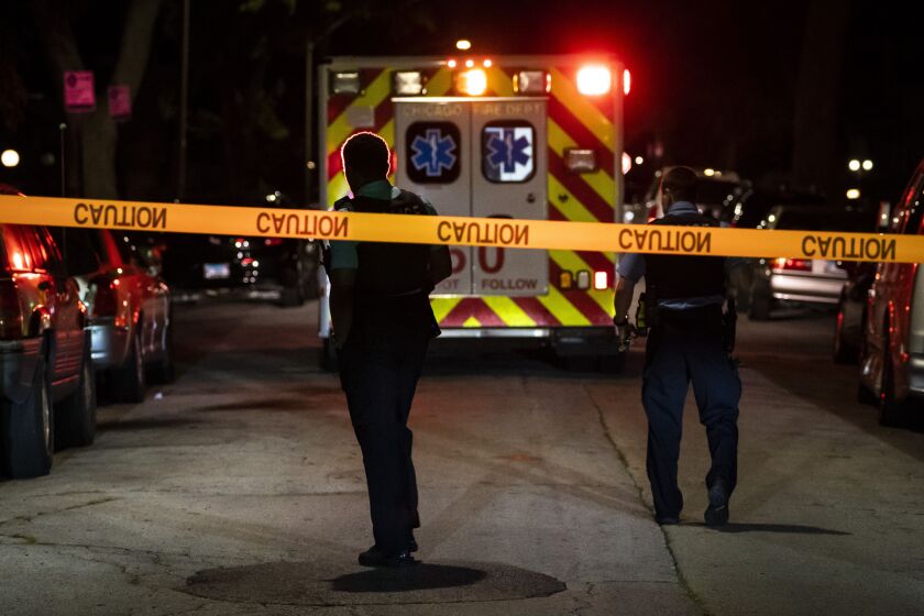 A man was shot in the leg early Monday outside a home in the 9900 block of South La Salle Street in Fernwood on the South Side.