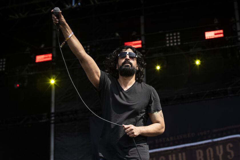 Lucky Boys Confusion performs on day one of Riot Fest in Douglass Park on Friday afternoon.