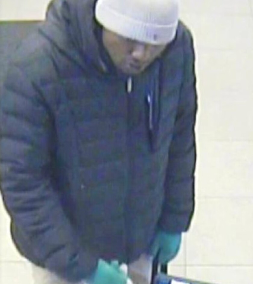 An image from video surveillance shows a man who robbed a Near North Side CitiBank branch on Wednesday. | FBI