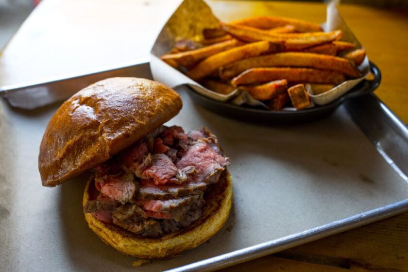 The Tri-Tip sandwich at Lillie’s Q. Photo by Neil Burger