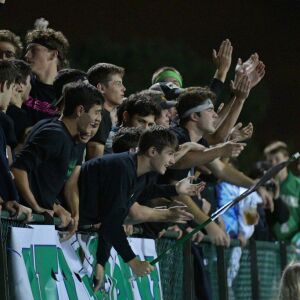 Notre Dame fans cheer after their team scores. Worsom Robinson/For the Sun-Times.