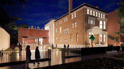 Rendering of the South Side Community Art Center with the planned addition