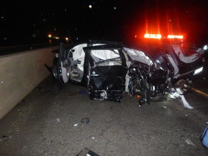 Nine people were injured in a five-vehicle crash Monday night on a water-covered portion of I-80/94 in Chesterton, Indiana. | Indiana State Police