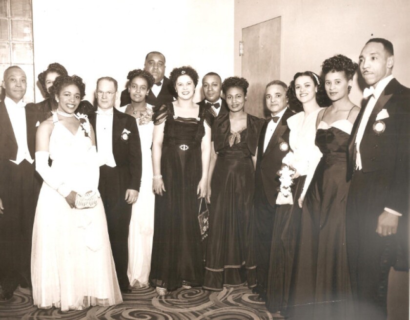 Alyce and Ernest Griffin (far right) were known for their impeccable dress. | Family photo