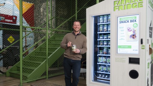 Farmer's Fridge founder Luke Saunders at the company's headquarters in the Near West Side.