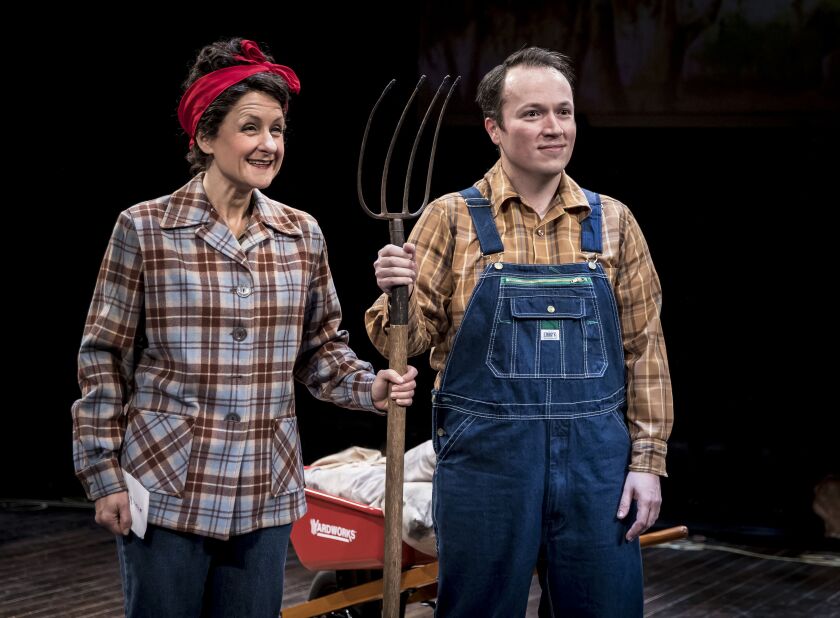 Marya Grandy and Michael Mahler are among the cast of the Marriott Theatre production of “Holiday Inn.” | Liz Lauren