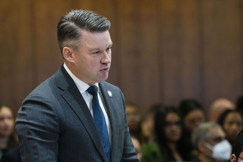 Ald. Bill Conway ( 34th) at a Chicago City Council meeting on Nov. 15, 2023.