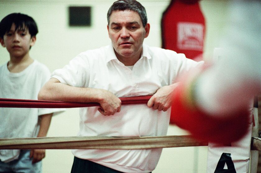 Boxing coach Tom O’Shea.