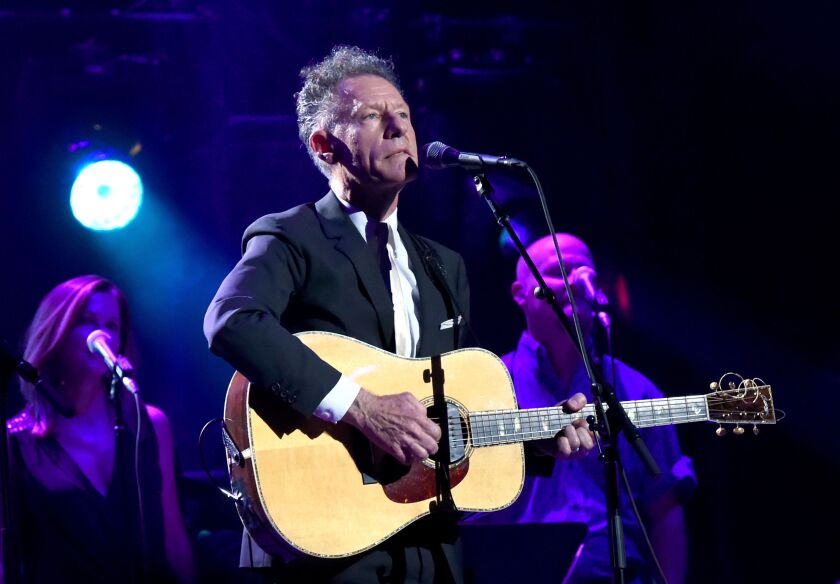 Lyle Lovett performs onstage during George Strait’s Hand in Hand Texas benefit concert in 2017.