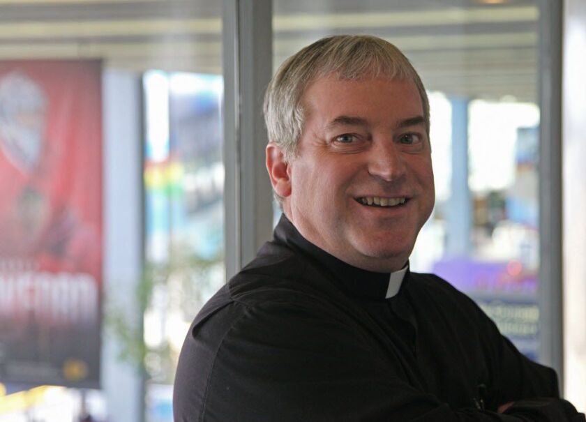 Rev. Mike Zaniolo, the full-time chaplain at O’Hare Airport. | Tim Boyle/ Sun-Times
