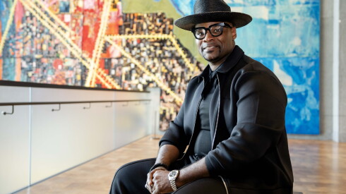Terrence Tarver, a former Chicagoan who is visiting from Washington, D.C., smiles after visiting the Obama Presidential Center Museum on Juneteenth on the South Side on Friday, June 19, 2026.